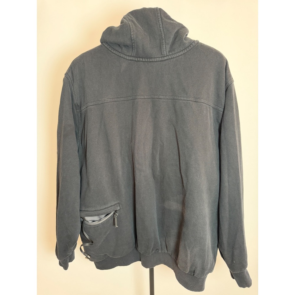 Milwaukee M12 Heated Gear Full Zip Hoodie Black Waffle Knit Thermal Mens 2X - Picture 2 of 8